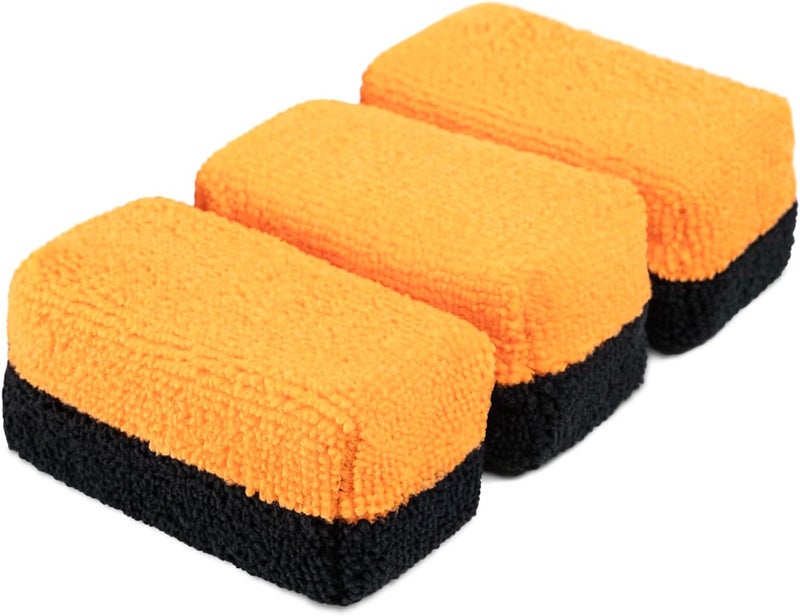 CERAKOTE Premium Microfiber Applicator (Pack of 3) - Quality Microfiber Material - Washable and Reusable - Perfect for Car Coating Application - Image 1